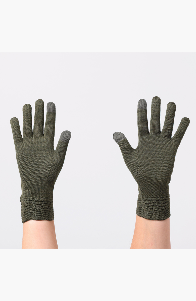 Seymoure Luxury Group Tech Gallery Touchscreen Glove, Alternate, color, Heather Green