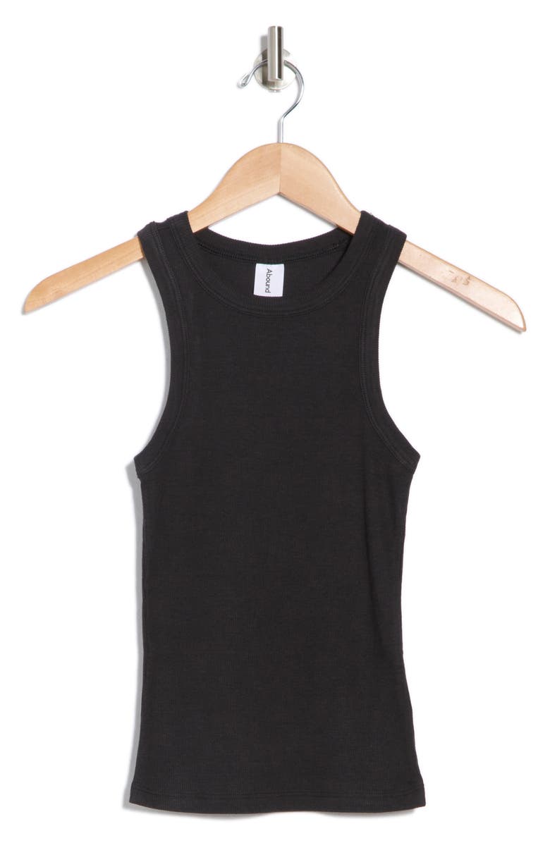 Abound Rib Tank, Alternate, color, Black Night