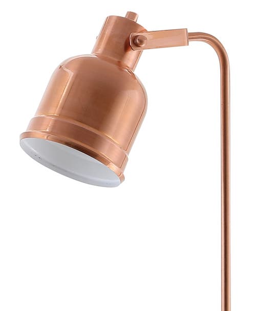 Jonathan Y Brandon 57" Metal Task Led Floor Lamp, Copper In Copper
