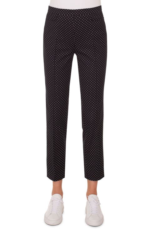 Franca Mini Dot Stretch Cotton Pants