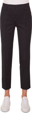 Akris punto Franca Mini Dot Stretch Cotton Pants