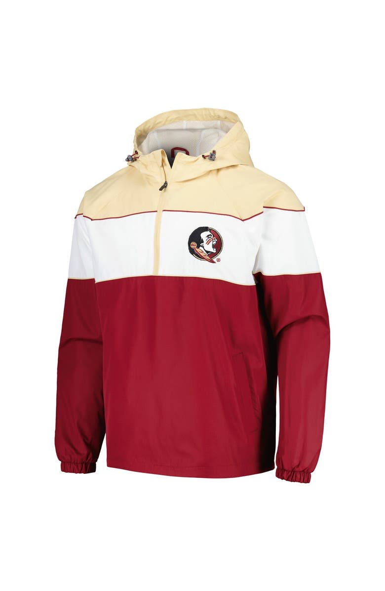 G-III SPORTS BY CARL BANKS Men's G-III Sports by Carl Banks Garnet Florida State Seminoles Center Line Half-Zip Raglan Hoodie Jacket, Alternate, color, 