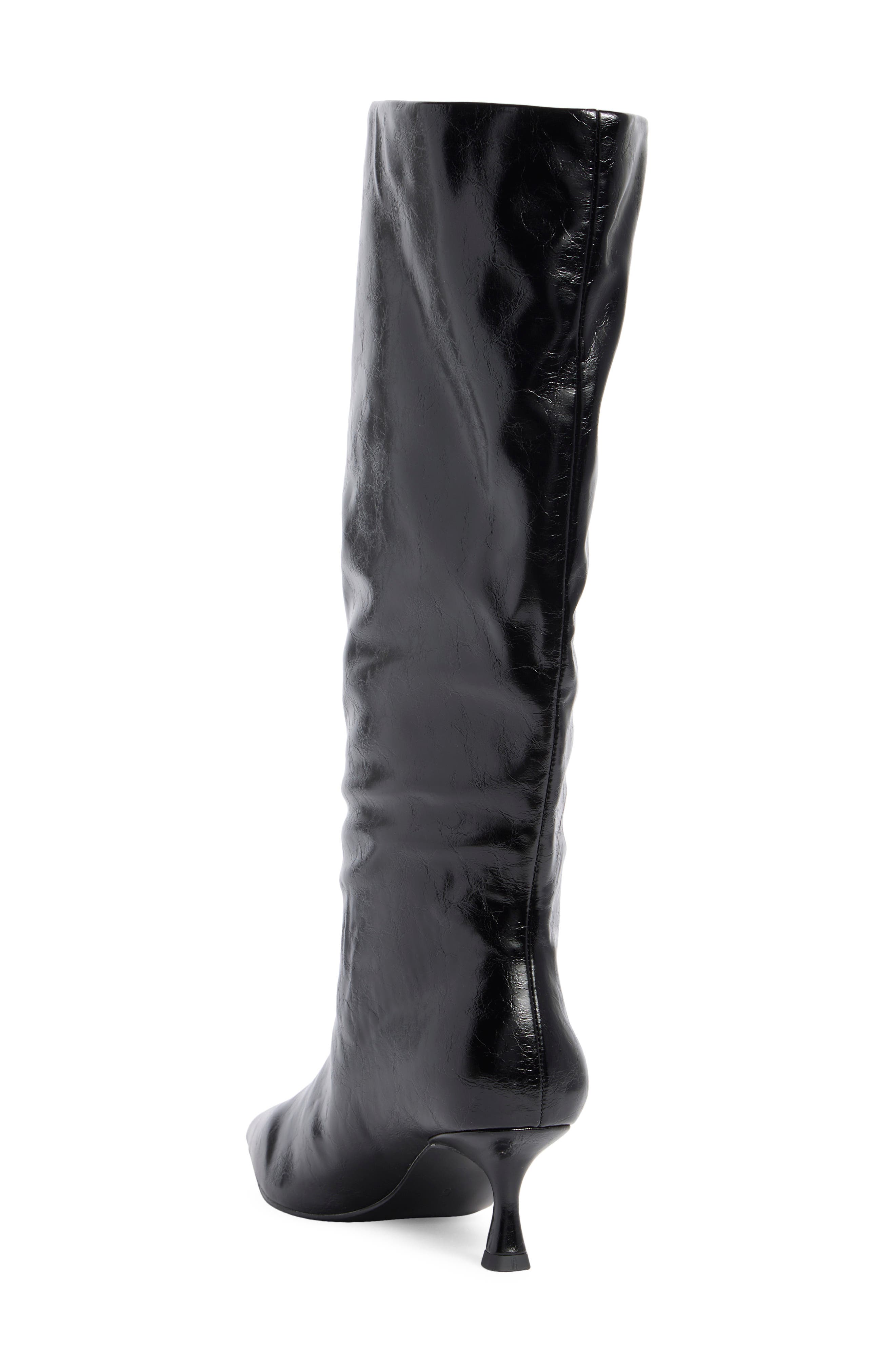 ASOS DESIGN Crimson Kitten Heel Knee High Boot, Alternate, color, 