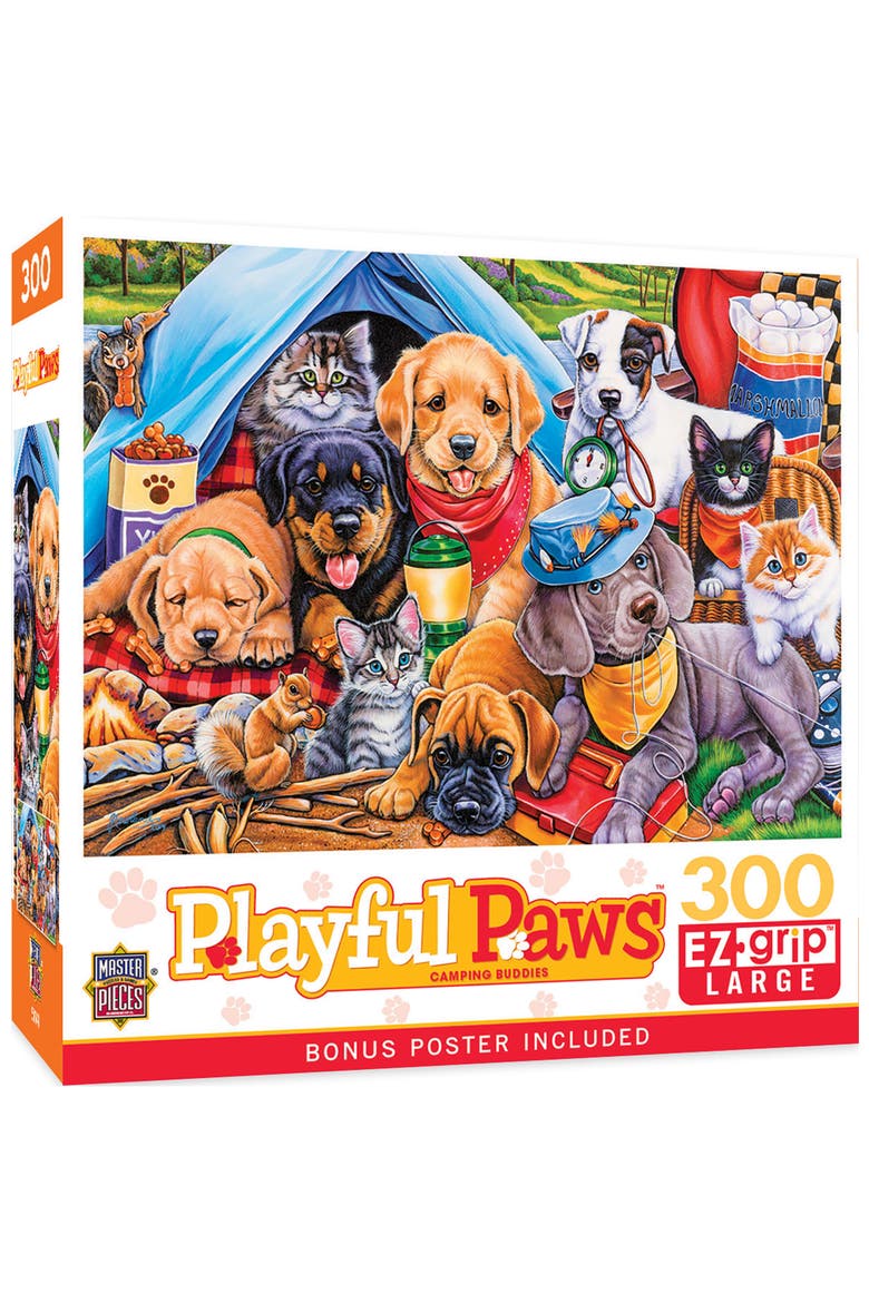 Camping Buddies 300 Piece Jigsaw Puzzle, Main, color, Multicolor