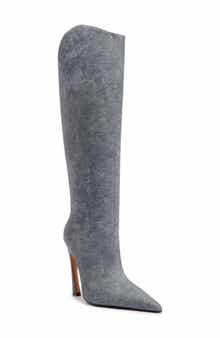 Schutz Maryann Up Curve Pointed Toe Tall Boot