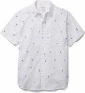 Bonobos Montauk Floral Embroidered Short Sleeve Cotton & Hemp Button-Up Shirt