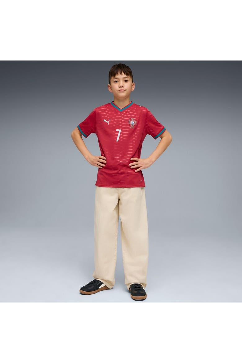 Youth Puma Cristiano Ronaldo Red Portugal National Team 2026 Home Replica Jersey, Alternate, color, Red
