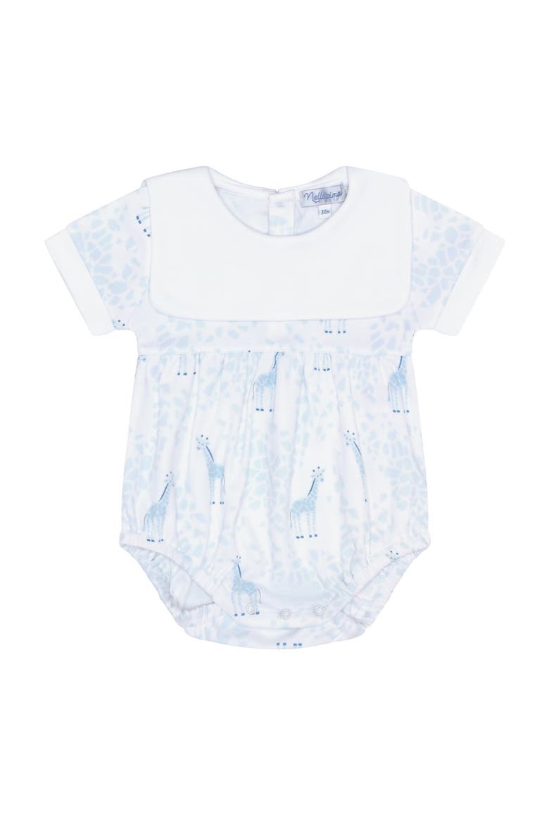 Blue Giraffe Print Bubble - Baby, Alternate, color, Blue