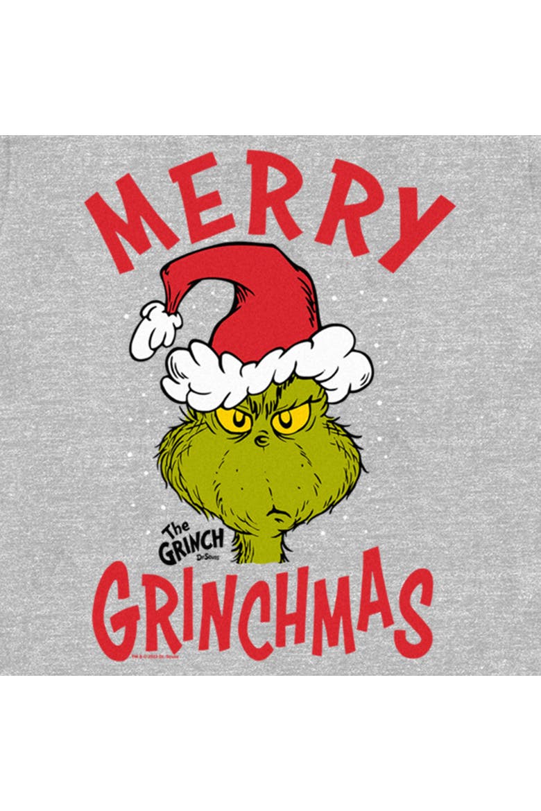 Women's The Grinch Christmas Merry Grinchmas  Graphic T-Shirt, Alternate, color, Athletic Heather