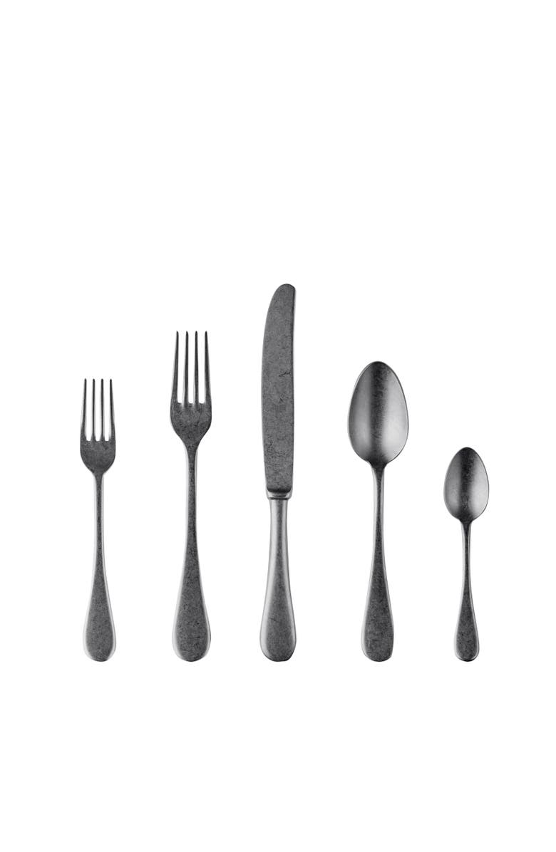 Mepra Vintage Flatware Set - 20 Pieces, Main, color, Black Gold