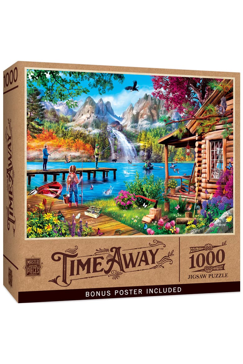 Fishing with Pappy 1000 Piece Puzzle, Main, color, Multicolor