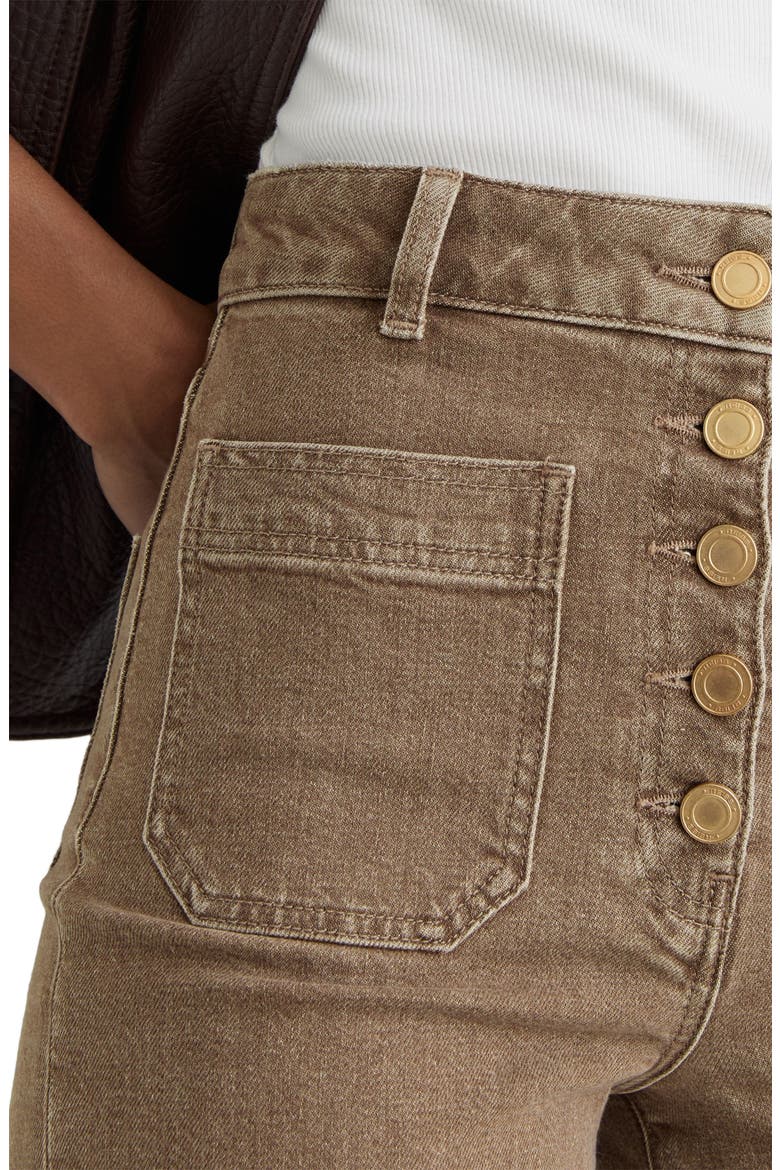 Cali Flare Jeans, Alternate, color, LIGHT BROWN