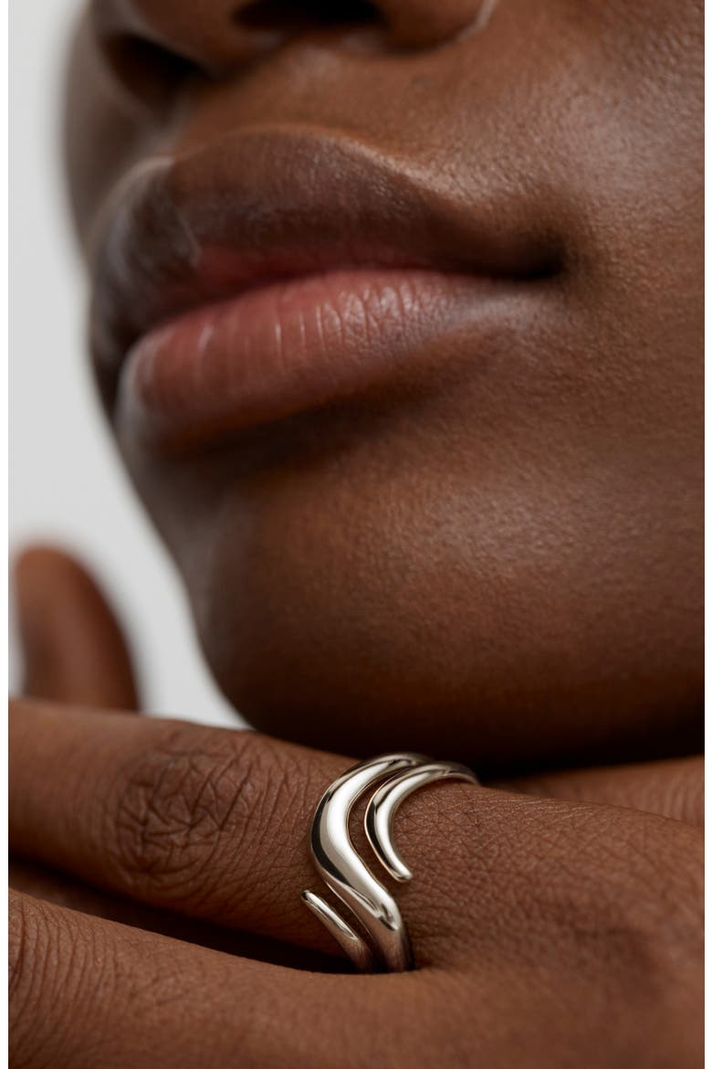 Swirl Wrap Ring, Alternate, color, STERLING SILVER
