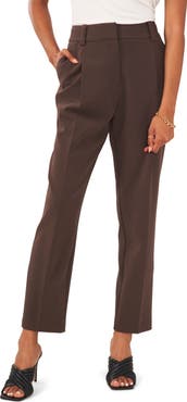 Vince Camuto Pleated Straight Leg Trousers