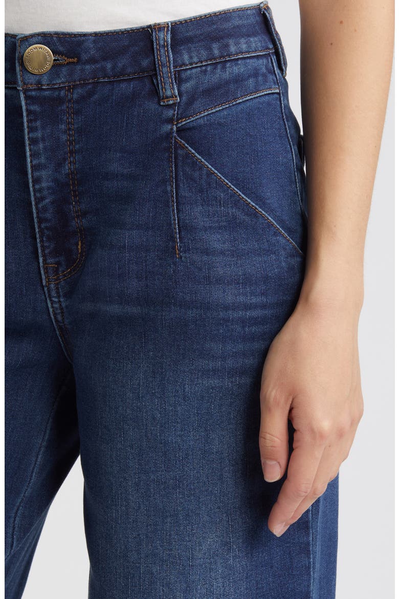 Wyatt Skyrise V-Pocket Ankle Wide Leg Jeans, Alternate, color, BLUE