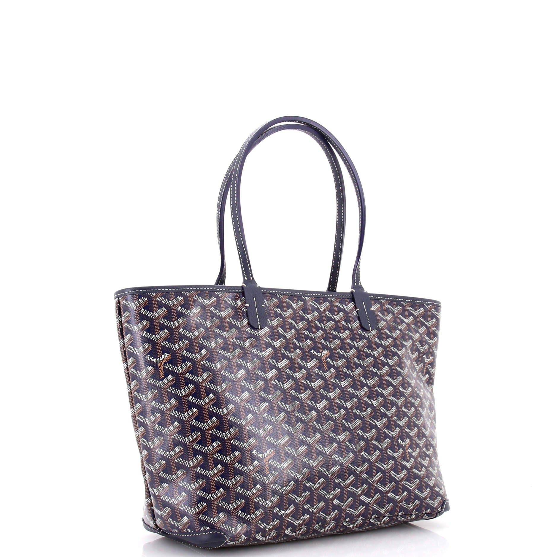 Pre-Owned Goyard Artois Tote Coated Canvas PM, Alternate, color, Blue