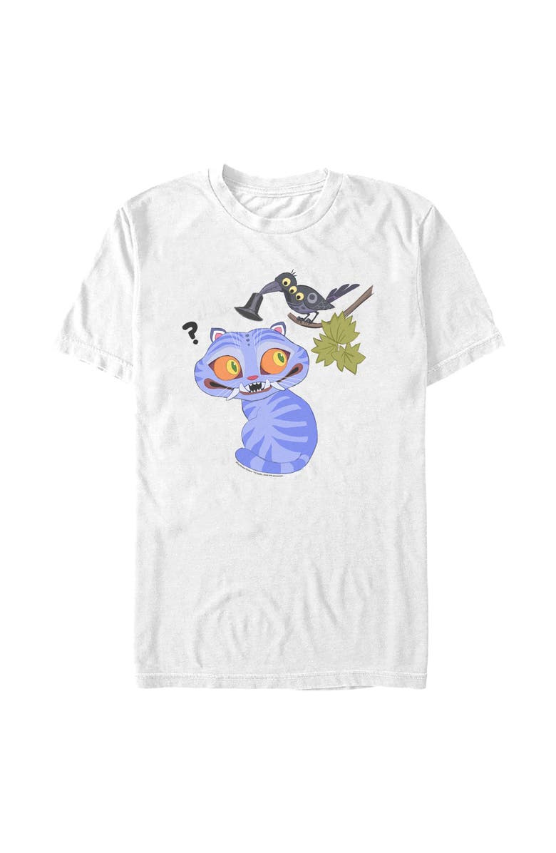 KPop Demon Hunters Men's KPop Demon Hunters Derpy And Magpie Graphic T-Shirt, Main, color, White