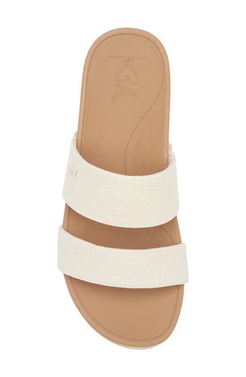 Reef Banded Horizon 2.5 Platform Slide Sandal In Brown