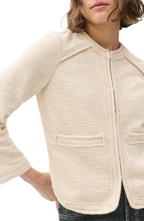 Rag & Bone Clarice Cotton Blend Jacket In White