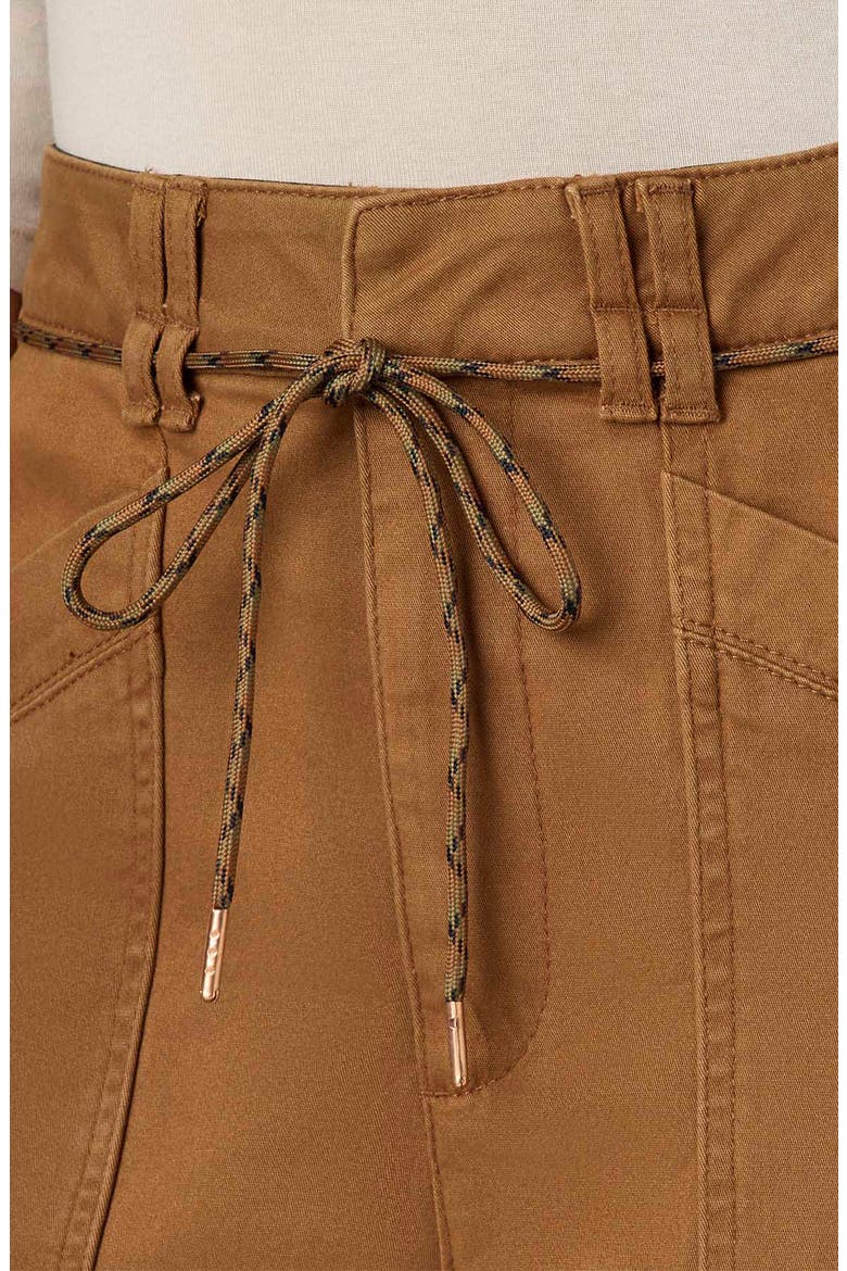 Ultra Skyrise High Waist Relaxed Stretch Cotton Pants, Alternate, color, UMBER