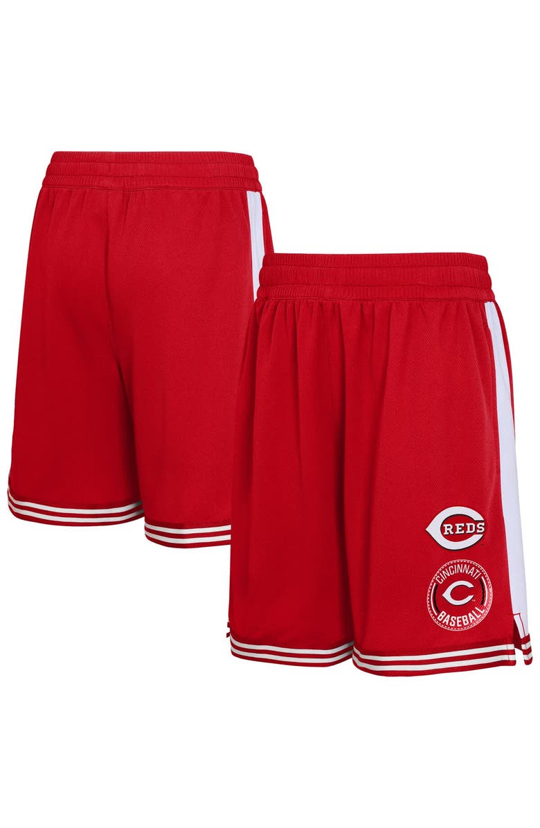 Outerstuff Youth  Red Cincinnati Reds Infielder Shorts, Alternate, color, 