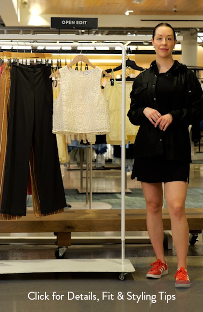 Texture Sleeveless Crop Top, sales video thumbnail
