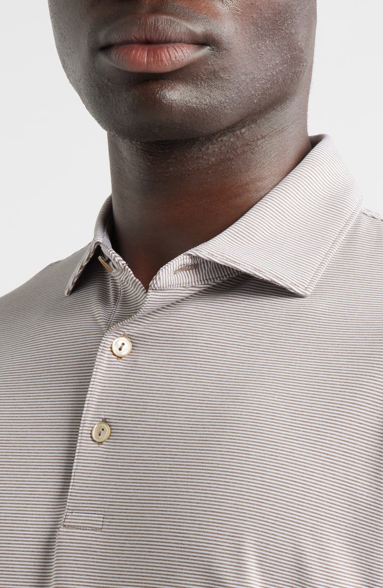 Peter Millar Jubilee Performance Jersey Polo, Alternate, color, Poplar Brown