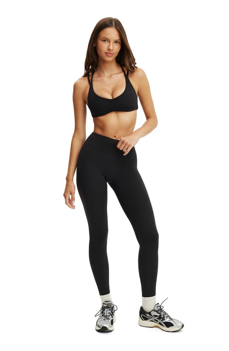 COTTON ON BODY Women's Active Ultra Soft Contour Full Length Tight, Alternate, color, Black