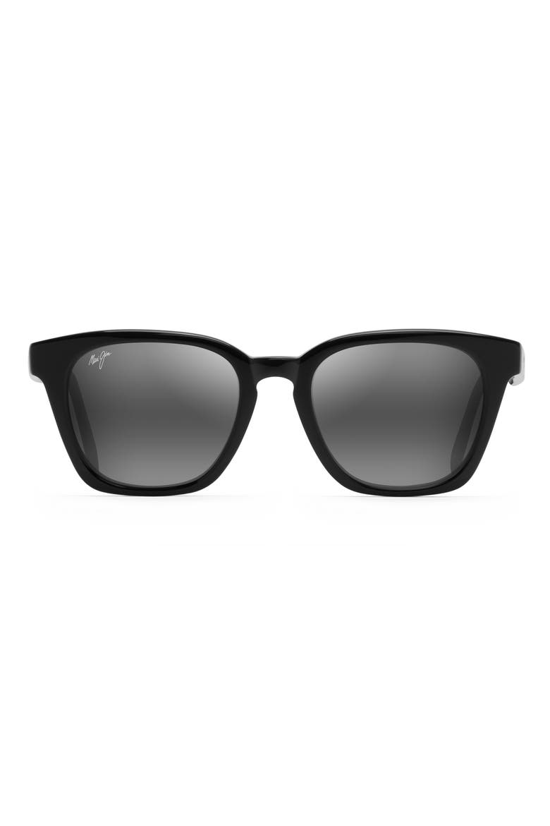 Shave Ice 52mm Polarized Sunglasses, Alternate, color, GLOSS BLACK