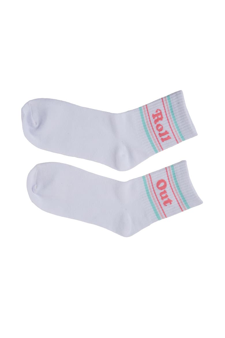 Roll/Out Socks Cotton White, Main, color, White