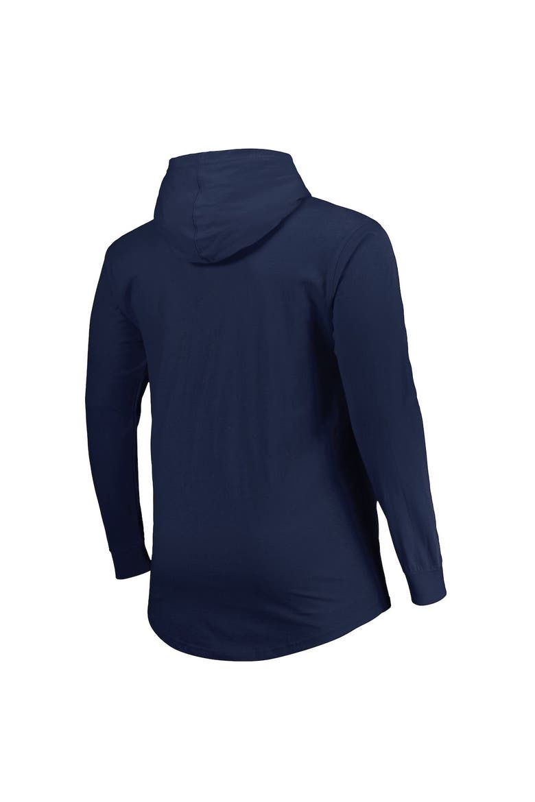 Men's Fanatics Branded Navy New England Patriots Big & Tall Front Runner Pullover Hoodie, Alternate, color, Navy