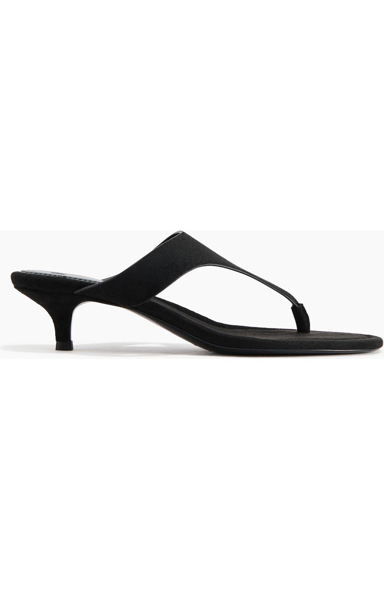 H&M Kitten-heeled Sandals, Main, color, Black