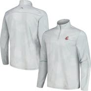 Tommy Bahama Men's Tommy Bahama Gray Washington State Cougars Delray Frond IslandZone Half-Zip Jacket