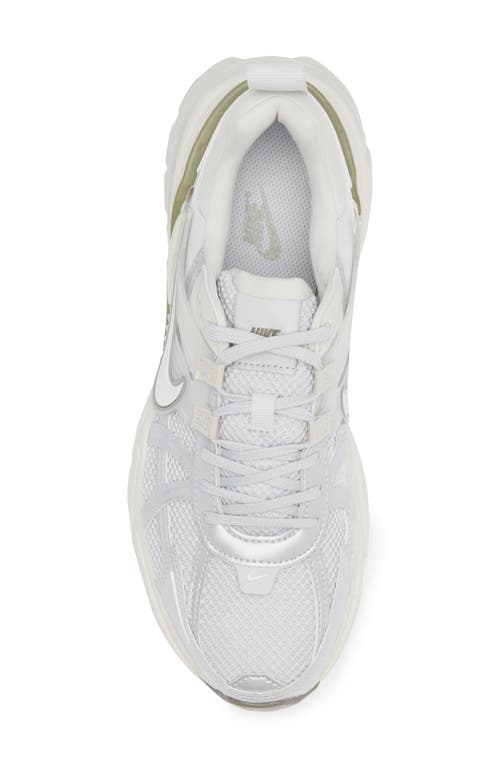 Nike V2k Run Mesh Sneakers With Dual-density Foam In Dust/silver/white