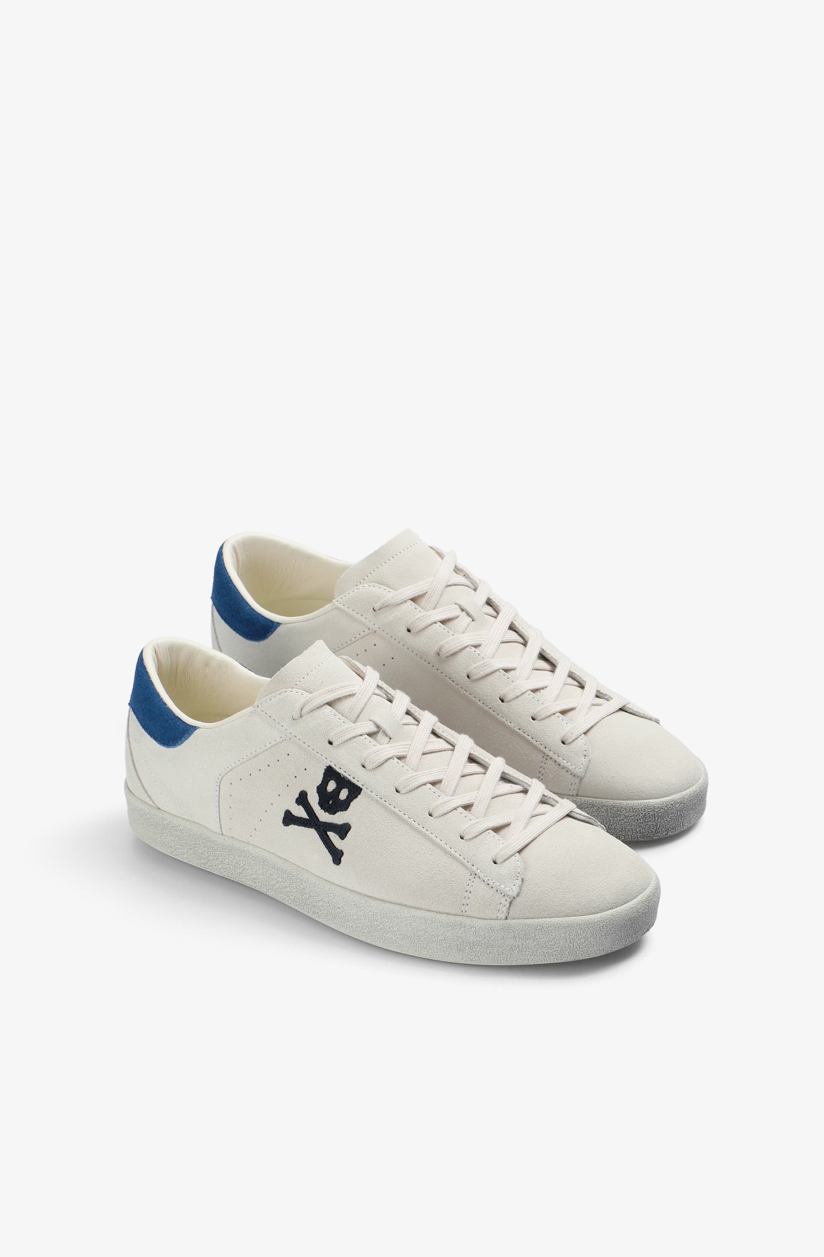 Scalpers Henry Suede Sneakers, Alternate, color, Whitenavy