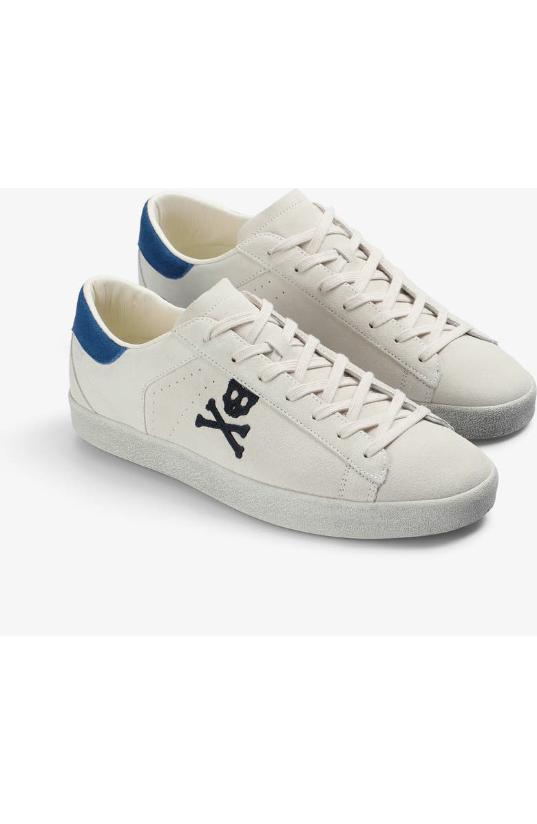 Scalpers Henry Suede Sneakers, Alternate, color, Whitenavy