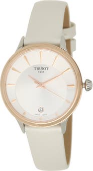 Tissot Odaci-T Leather Strap Watch, 33mm