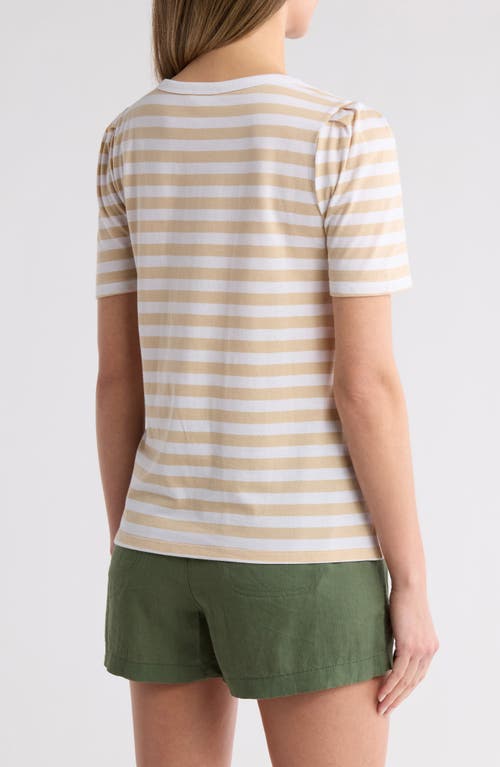 Caslon ® Stripe Envelope Neck Knit Top