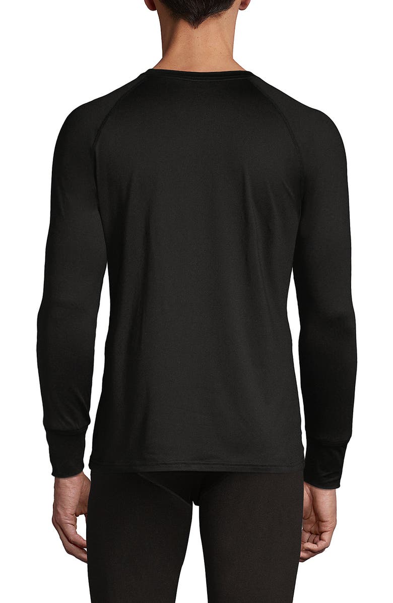 Lands' End Stretch Thermaskin Long Underwear Crew Base Layer, Alternate, color, 