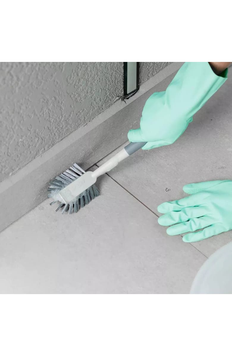 OU Multipurpose Heavy Duty Ergonomic Scrub Brush, Alternate, color, White