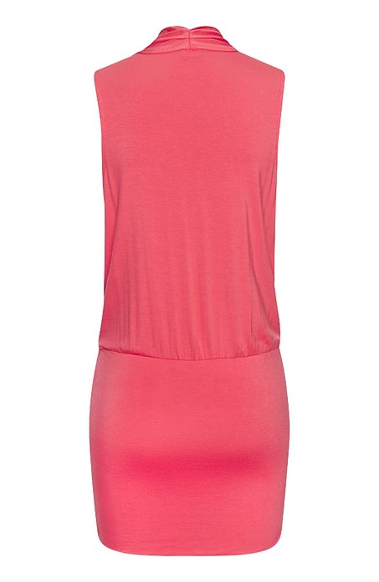 LASCANA Women's Sleeveless Surplice Dress, Alternate, color, Coral