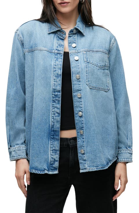 Denim Button-Up Shirt
