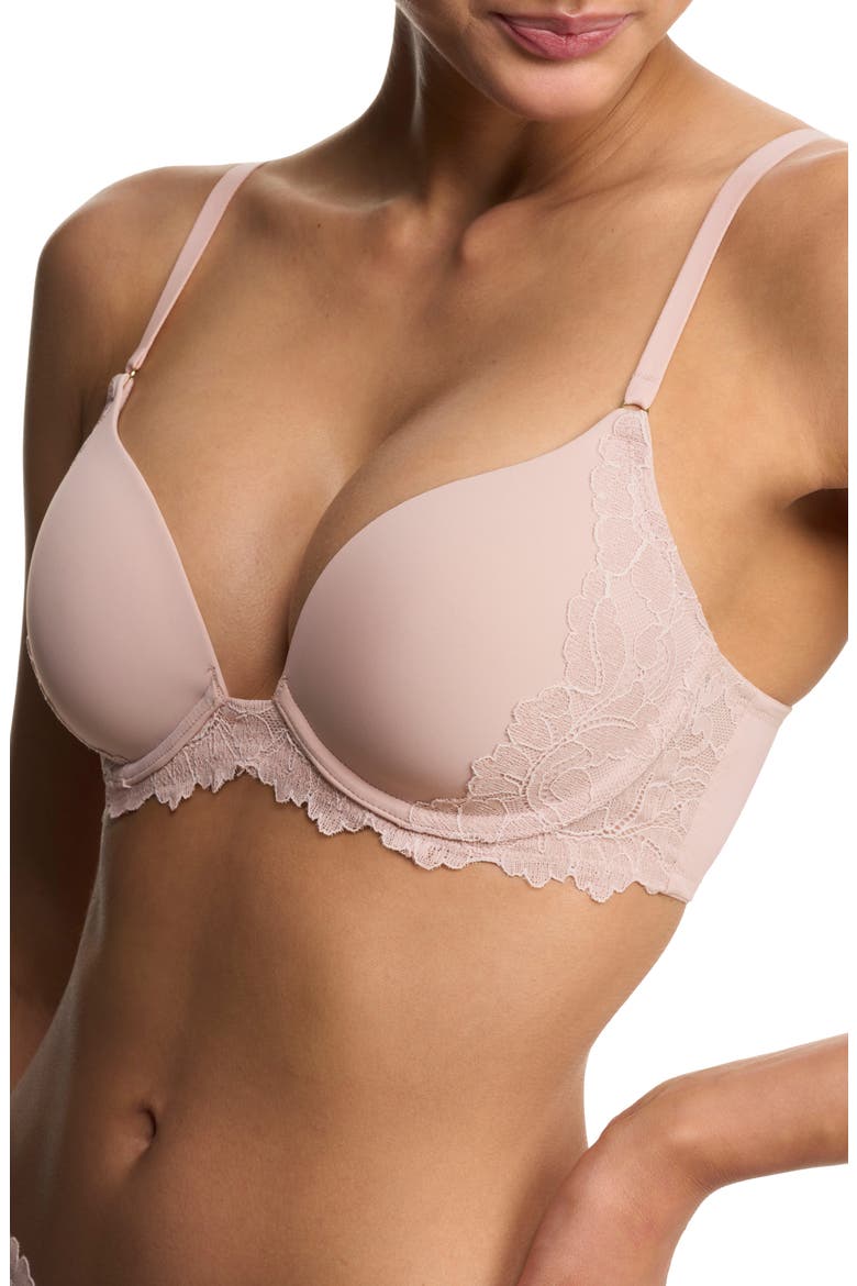 Peony Demi Underwire T-Shirt Bra, Alternate, color, ROSE BEIGE/ PINK PEARL