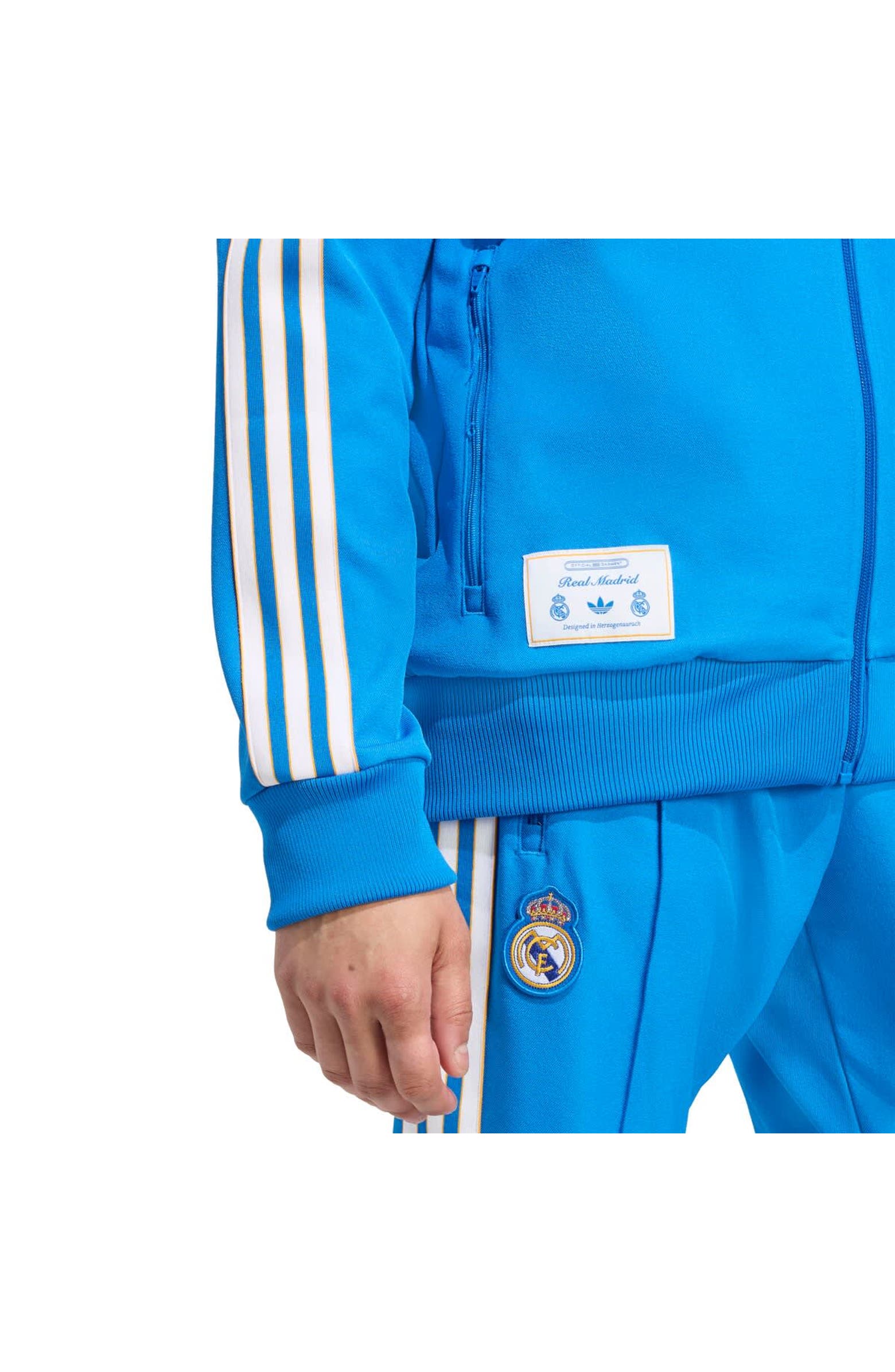adidas Men's adidas Blue Real Madrid Terrace Icons Full-Zip Track ...