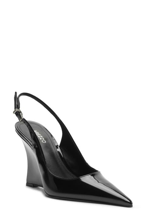 Rowen Slingback Pointed Toe Wedge Pump (Women)