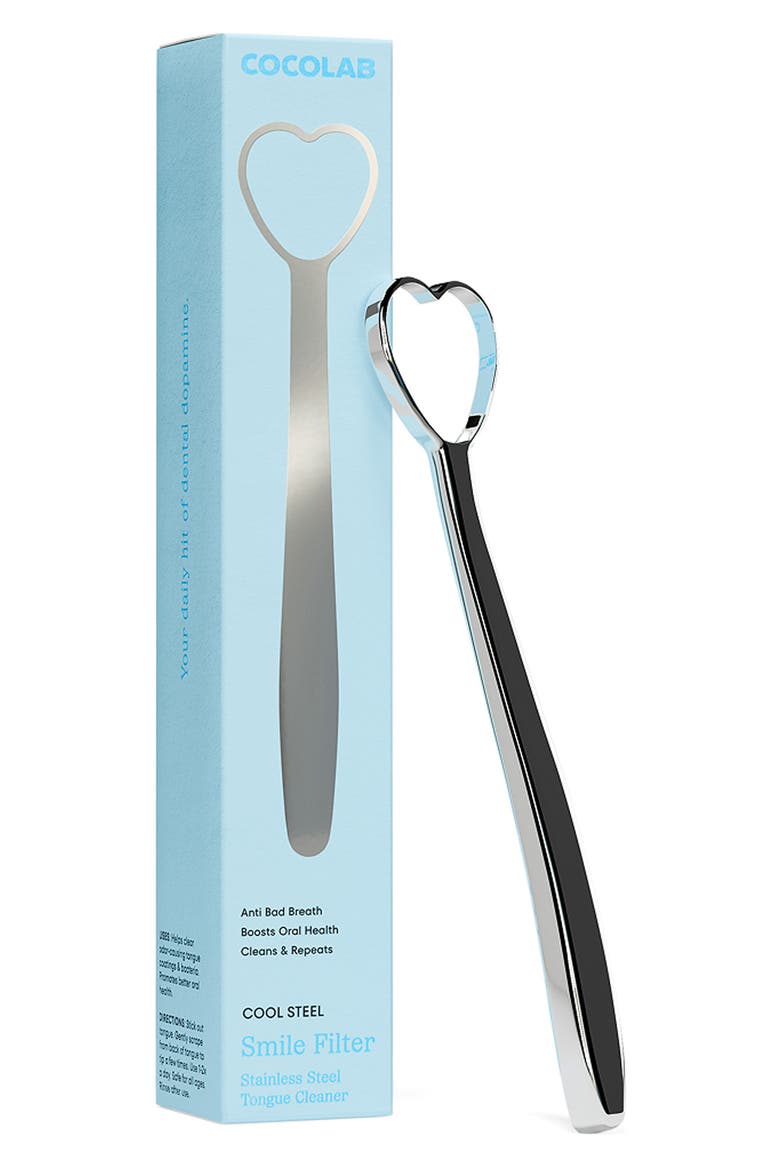 Smile Filter Tongue Scraper, Main, color, STAINLESS STEEL