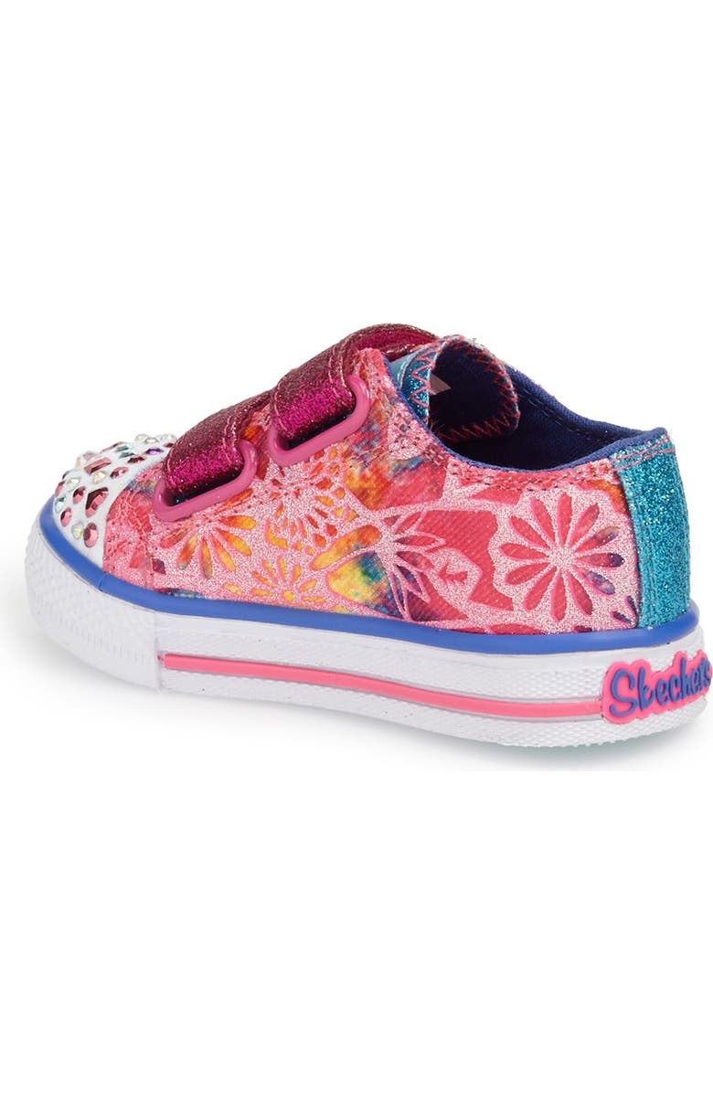 SKECHERS 'Twinkle Toes - Shuffles' Light-Up Sneaker, Alternate, color,