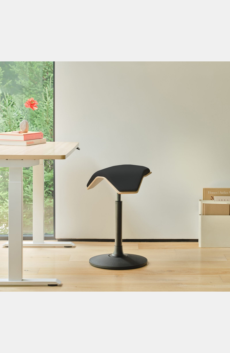 Branch Saddle Stool, Alternate, color, Black / Iloa Plus