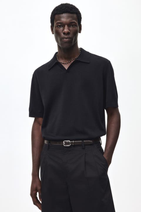 Regular Fit Silk-blend Polo Shirt