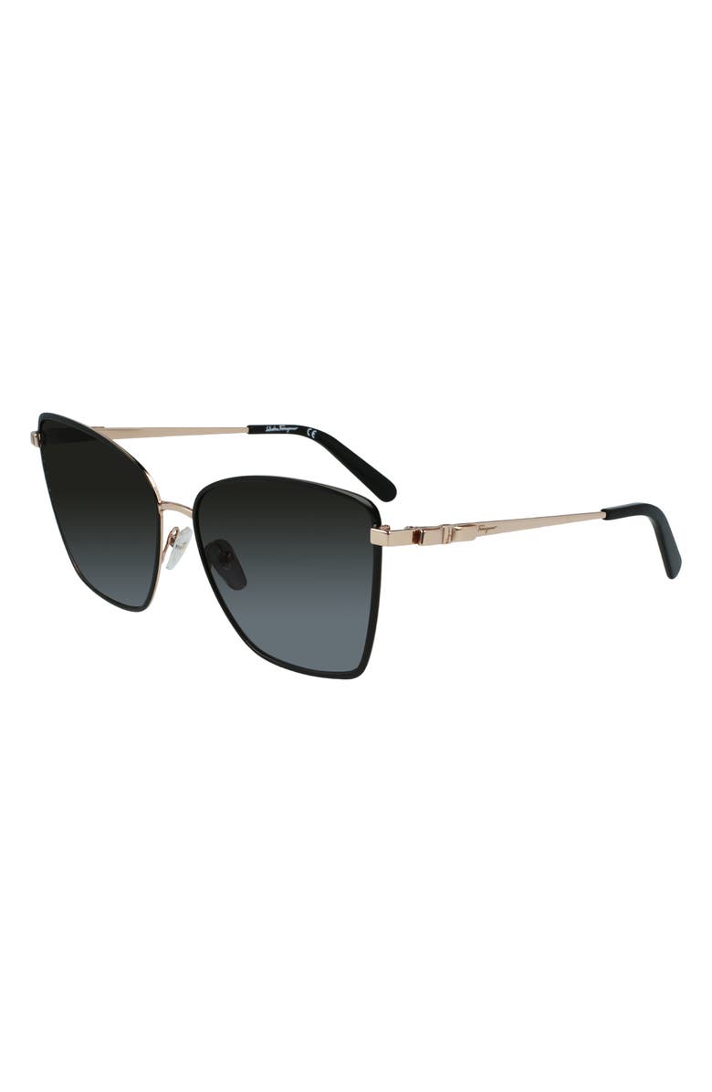 FERRAGAMO Vara 59mm Rectangular Sunglasses, Alternate, color, 